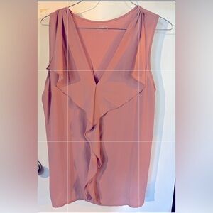 Blush sleeveless Flowy top size M